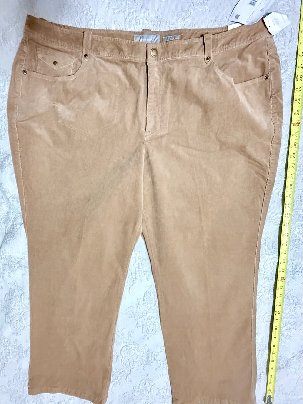 Liz Claiborne Men's Light Brown Corduroy Pants - Straight Leg